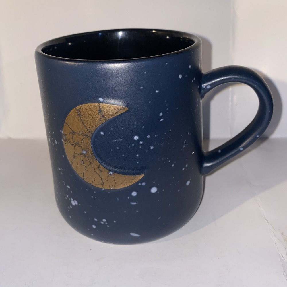 Stay Wild Moon Child Navy Blue Gold Moon Mug